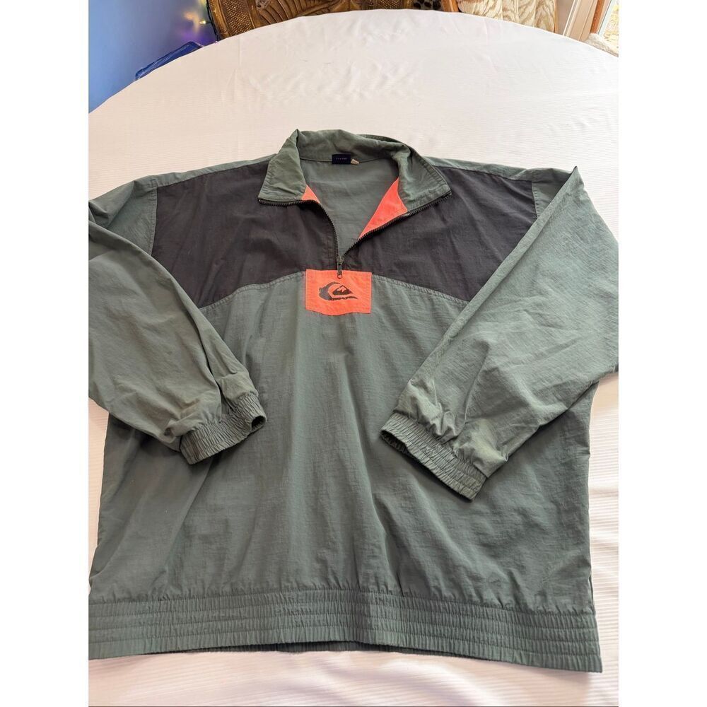 Quiksilver Men’s Vintage Y2k Pullover Windbreaker Jacket Size XL